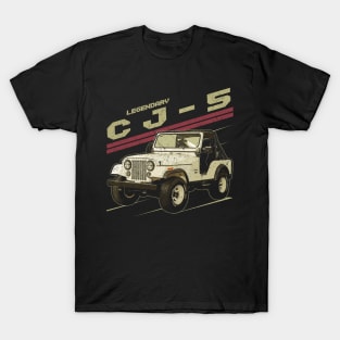 CJ-5 Jeep car trailcat T-Shirt